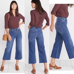 Marine Layer Wide Leg Crop Jeans